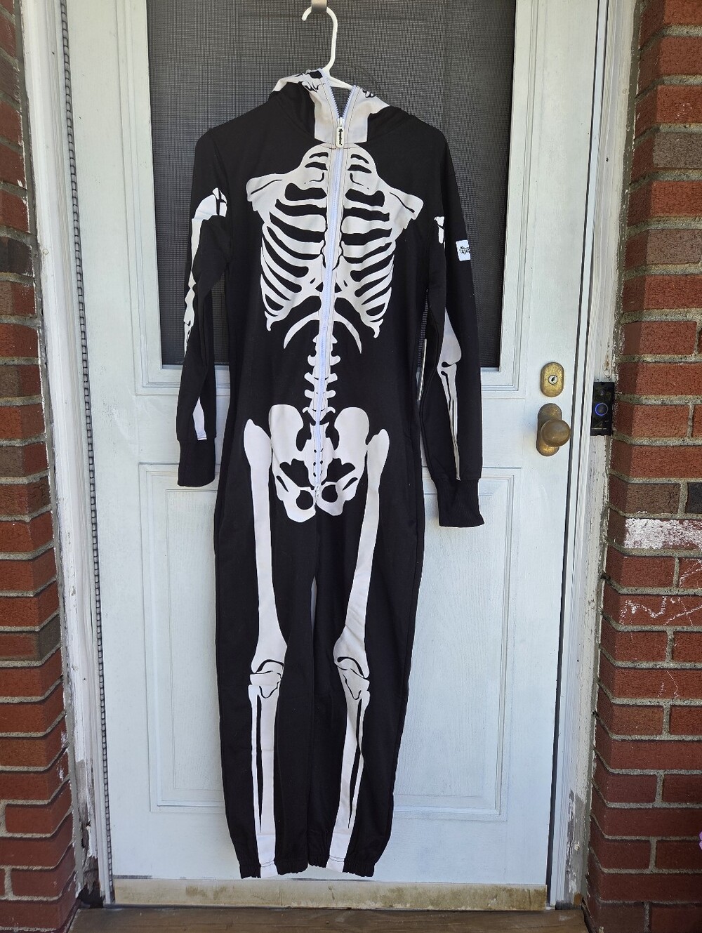 Tipsy Elves Skeleton Zip Up Onesie Costume Adult XS NWT Halloween